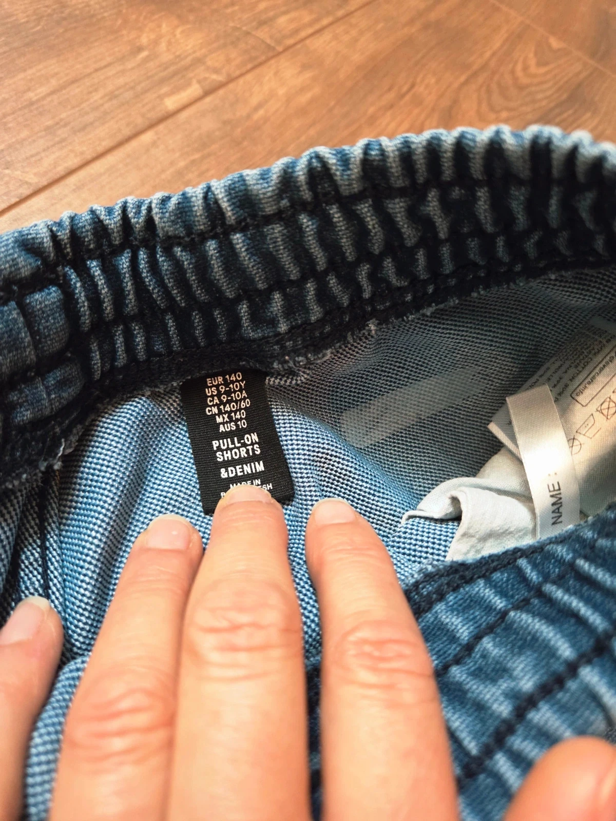 Bermuda van katoen en gestreept t-shirt voor kinderen van 10 jaar – photo 3